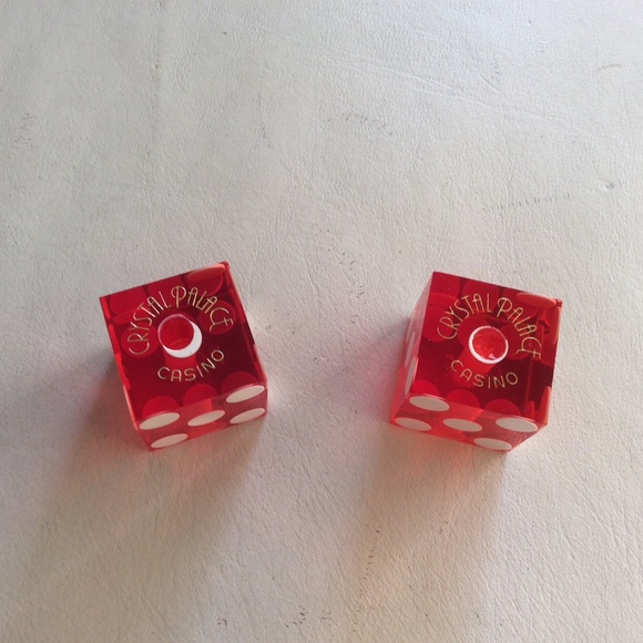 Crystal Palace Casino Vintage Dice Retired - Picture 1 of 4